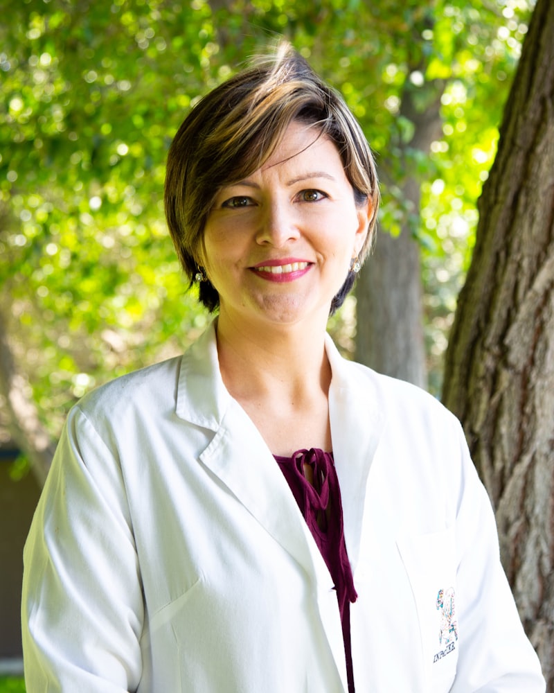 Doctor in a white coat