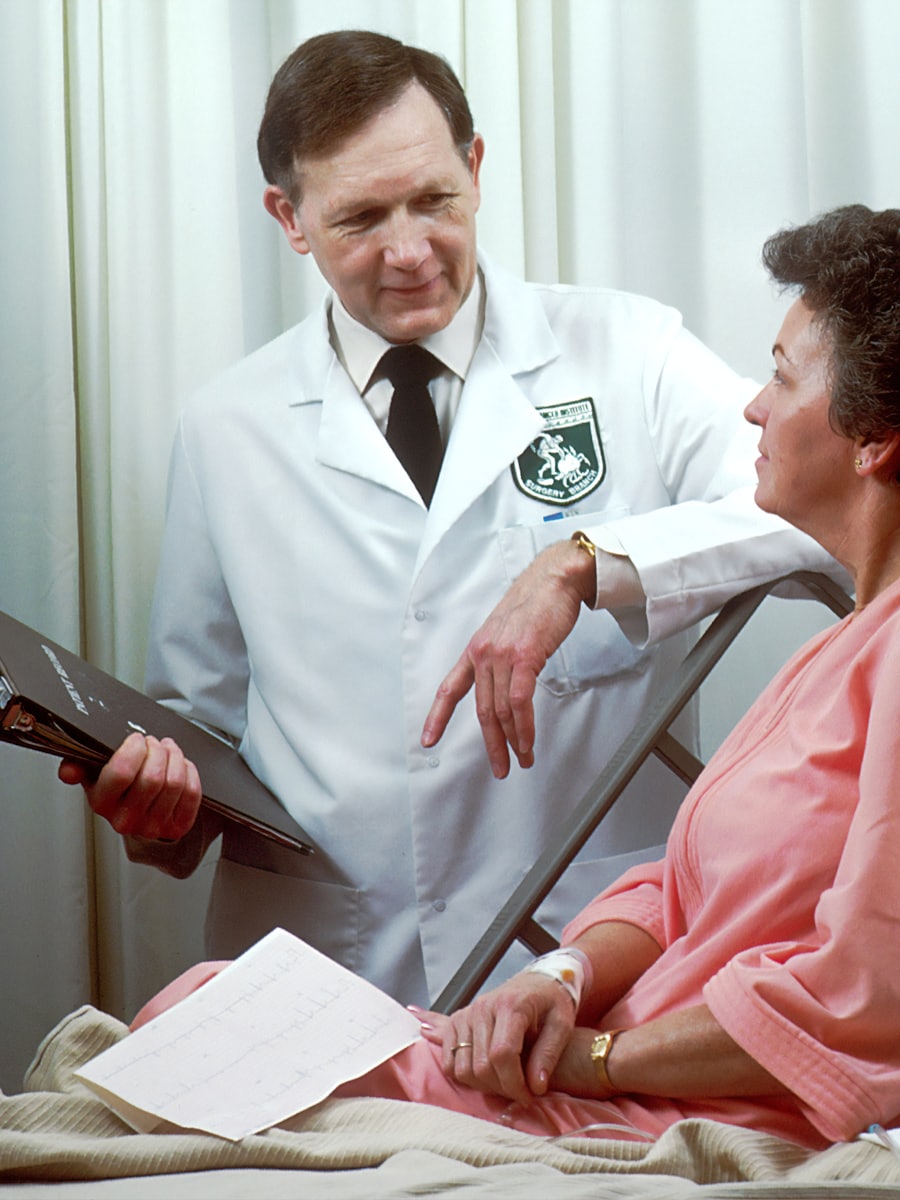 Doctor with a patient
